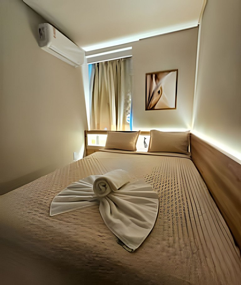 Flat 50m praia, Rooftop,próx Centro Porto Galinhas