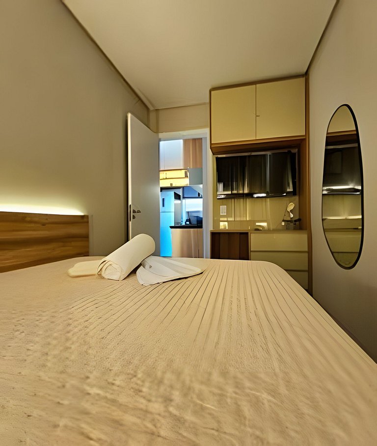 Flat 50m praia, Rooftop,próx Centro Porto Galinhas