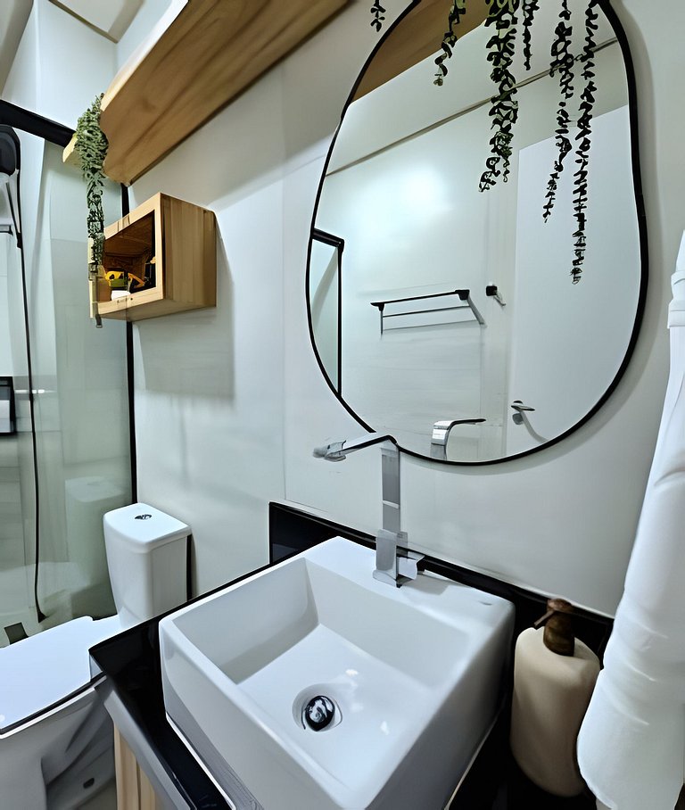 Seu refúgio em Porto de Galinhas, a poucos passos do mar.