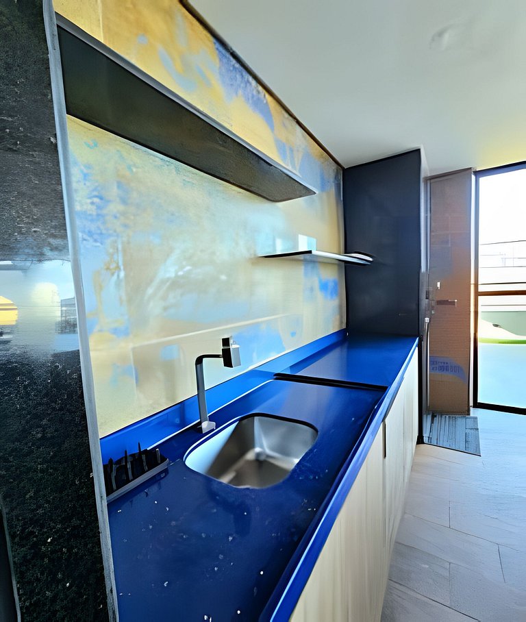 Flat 50m praia, Rooftop,próx Centro Porto Galinhas