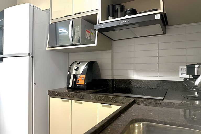 Apto aconchegante | Centro a 2 min e Praia a 250m