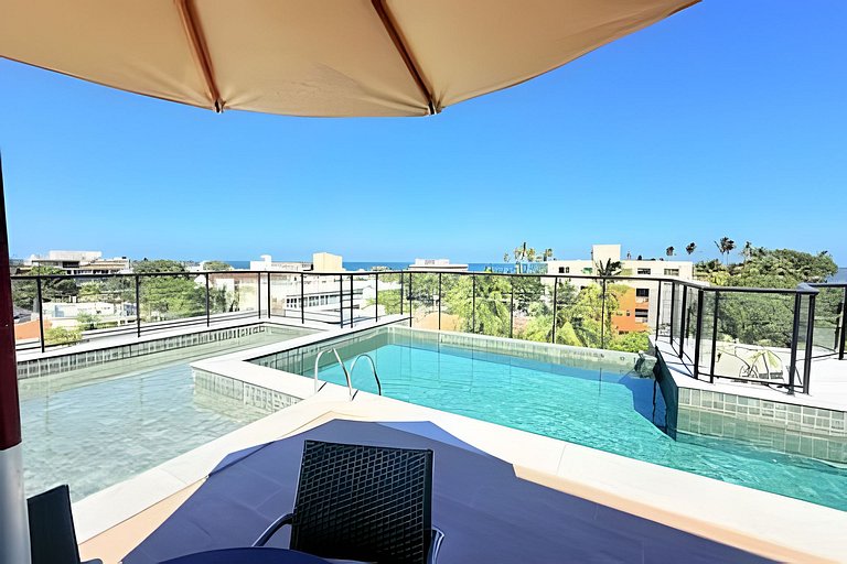 Piscina Privativa: Luxo a 1 min do Centro e Mar!