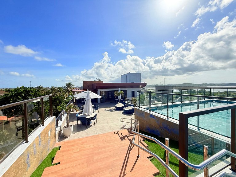 Seu refúgio em Porto de Galinhas, a poucos passos do mar.