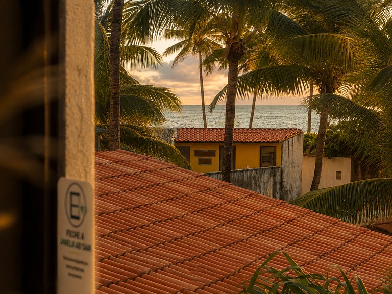 Flat 50m praia, Rooftop,próx Centro Porto Galinhas