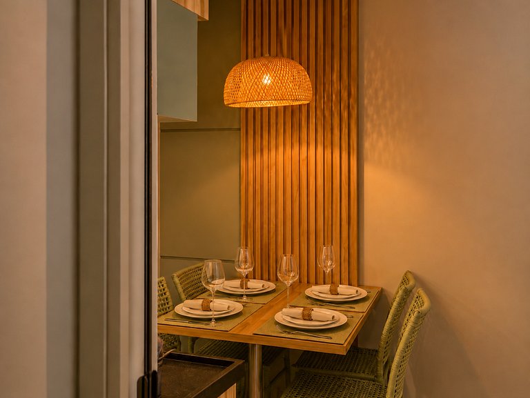 Flat 50m praia, Rooftop,próx Centro Porto Galinhas