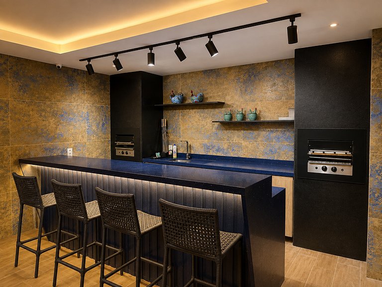 Flat 50m praia, Rooftop,próx Centro Porto Galinhas