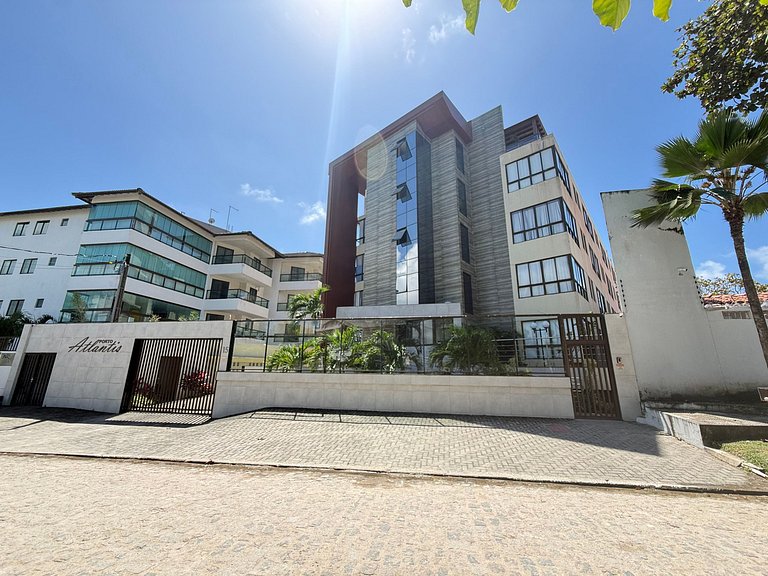 Flat 50m praia, Rooftop,próx Centro Porto Galinhas